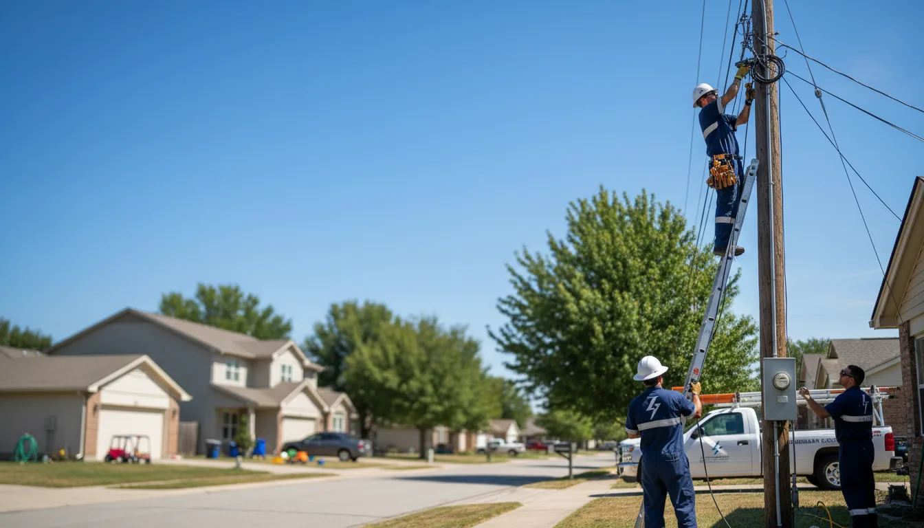 Residential electrician providing installation services in Coffeeville, AL
